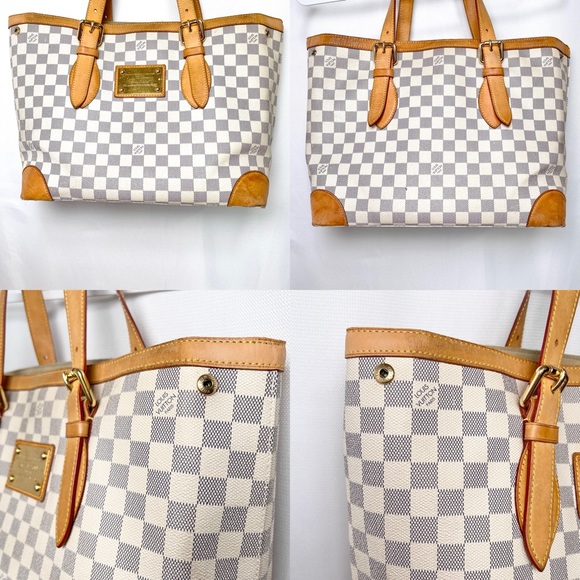 Louis Vuitton Damier Azur Hampstead MM Bag tote Large blue - Picture 5 of 17